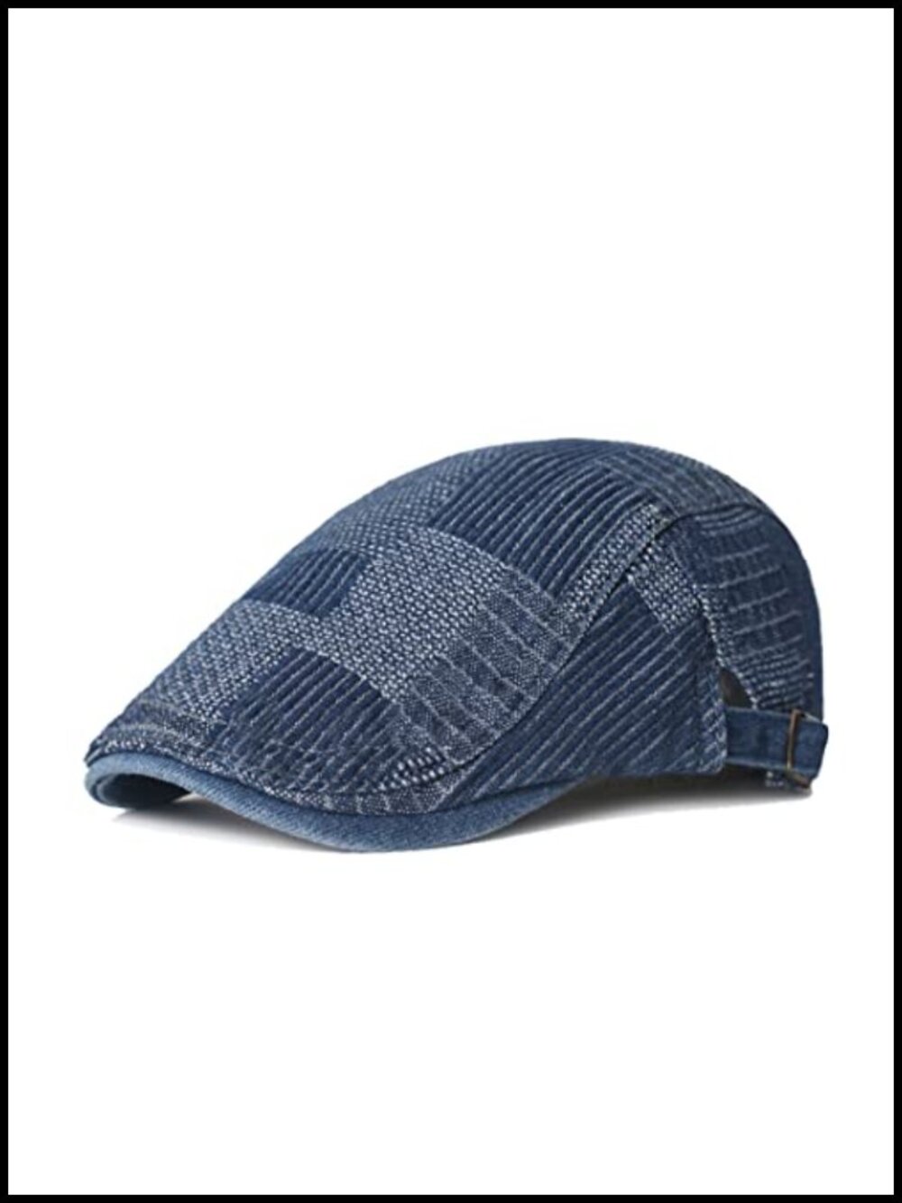 Unisex Cotton Denim Newsboy Flat Ivy Gatsby Cabbie Driving Hat Adjustable
